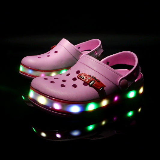 Kids glow in the dark clogs croc shoes