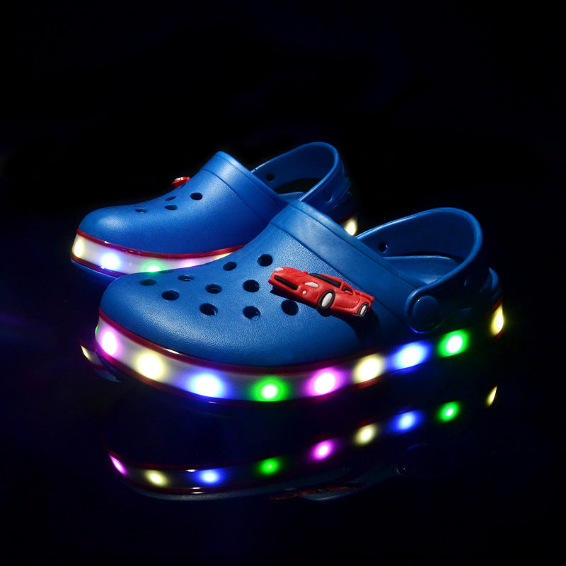 Kids glow in the dark clogs croc shoes