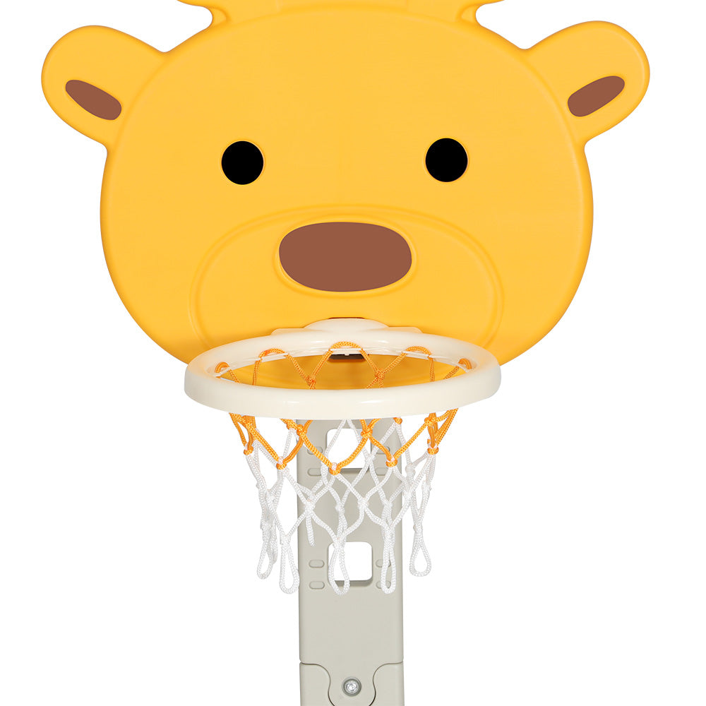 Keezi Kids Adjustable Basketball Hoop Stand - Yellow