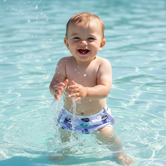 Reusable washable swim nappy for baby toddler