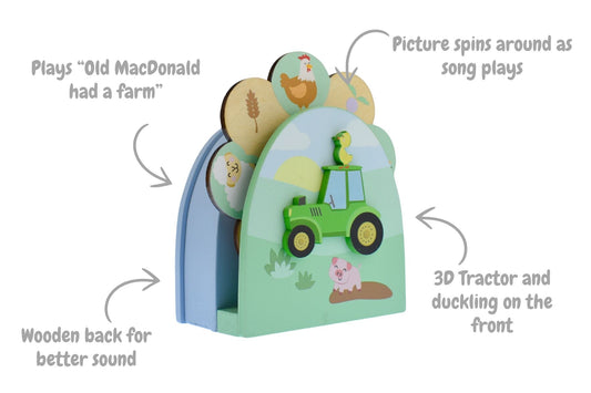 Kids Spin to Sing Music Box - Green