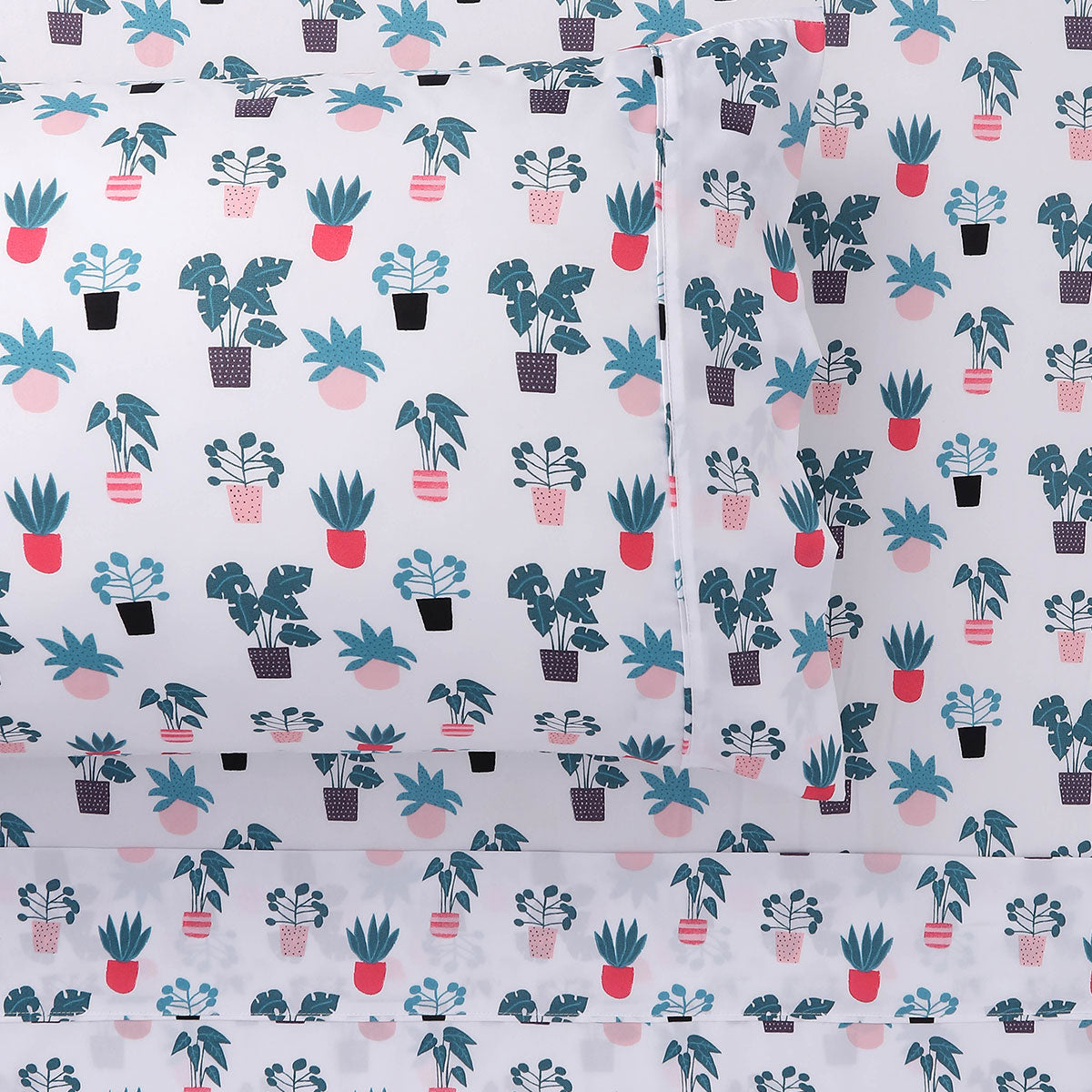 Kids Pot Plant Printed Sheet Set - Single