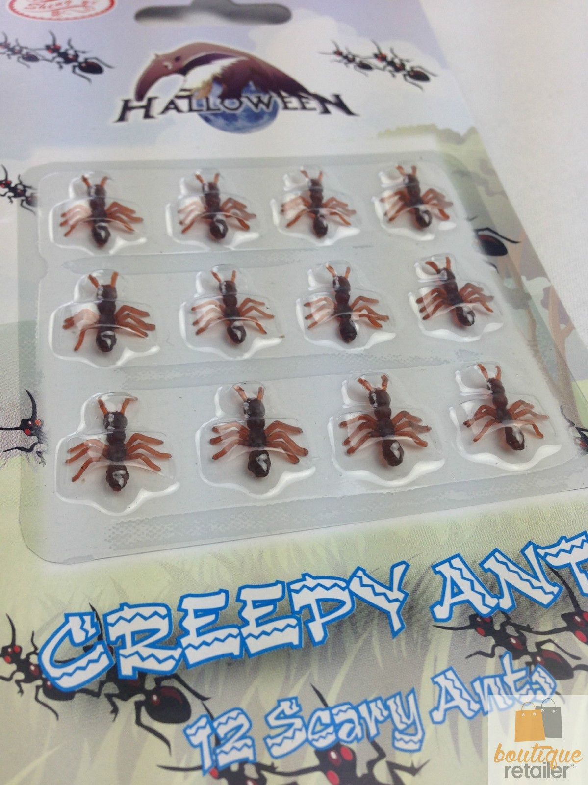 12 Mini Fake Ants Prank Toy