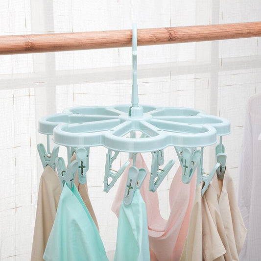 Living Today Collapsible 16 Pegs Airer - Blue