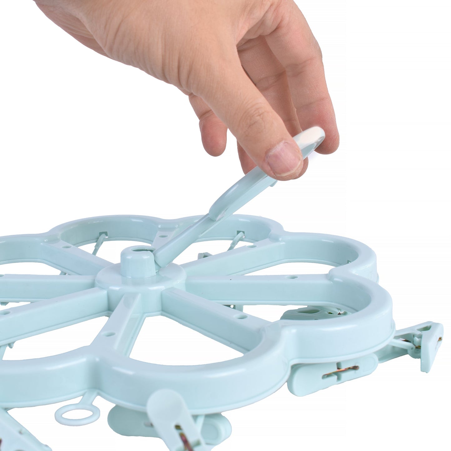 Living Today Collapsible 16 Pegs Airer - Blue