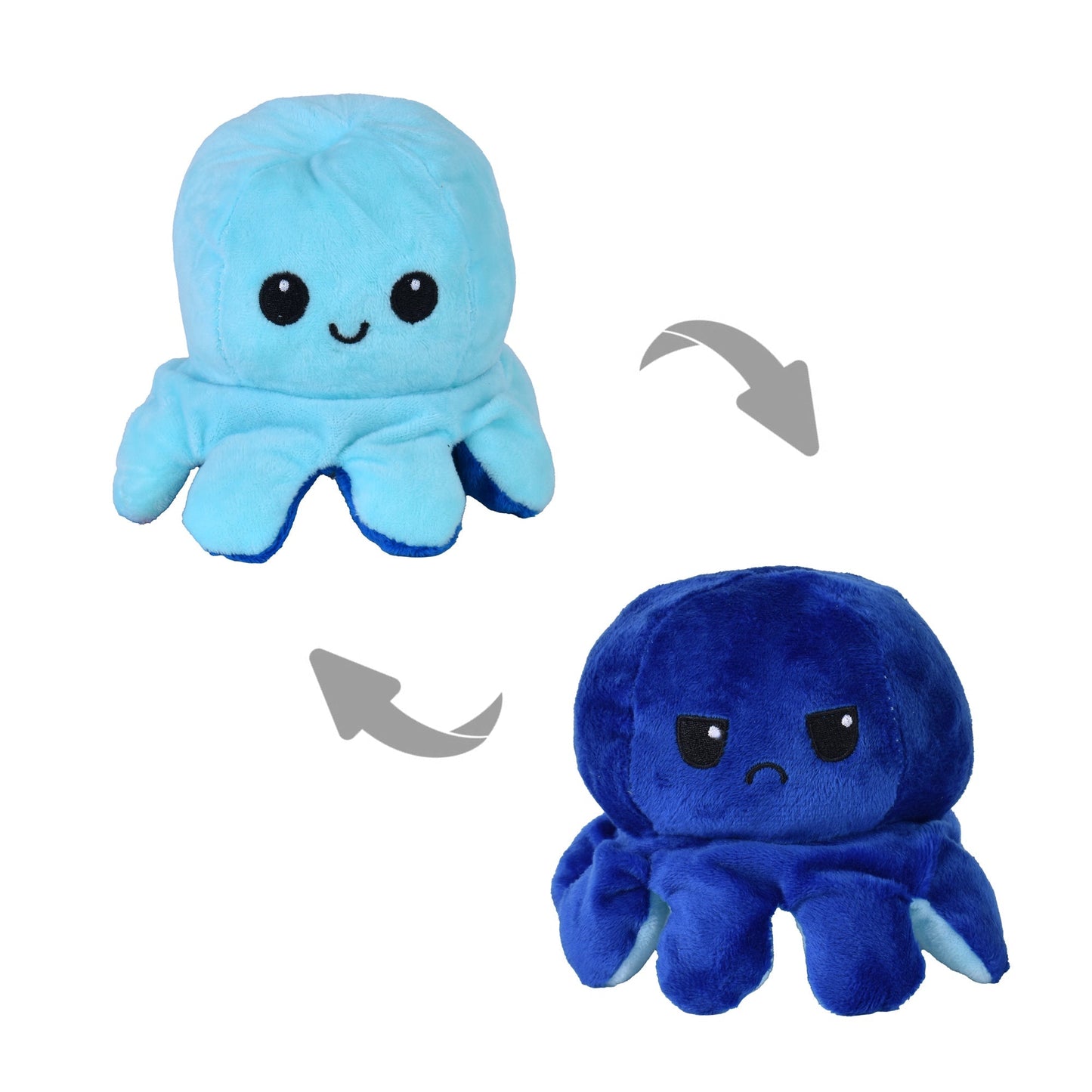 2 Flippy Mood Changing Reversible Octopus Plush Toy