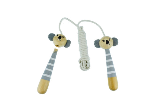 Wooden Adjustable Skipping Rope - Koala