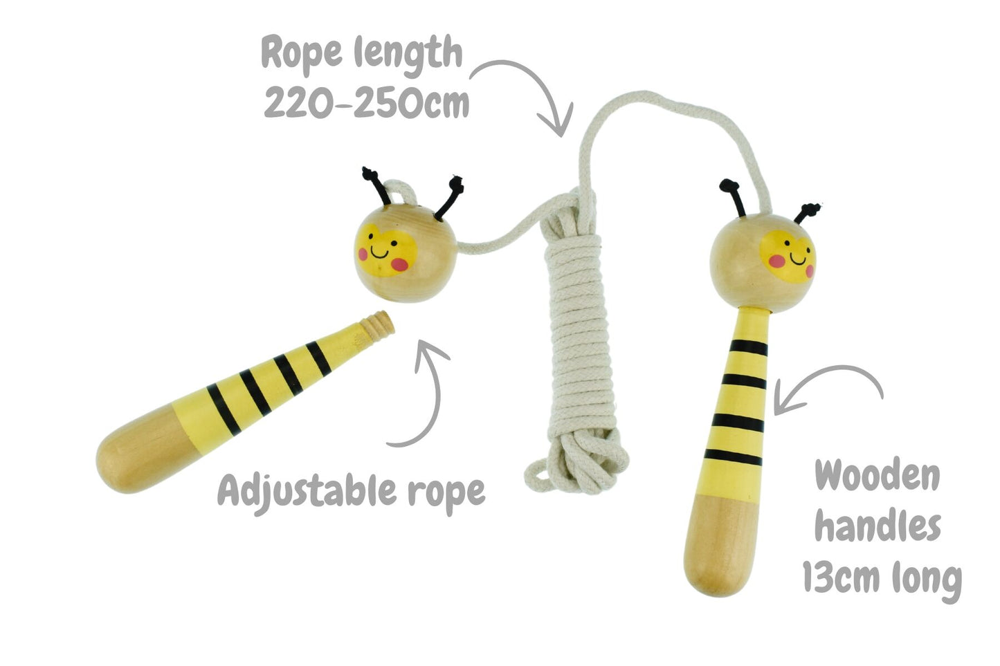 Wooden Skipping Rope - Bee