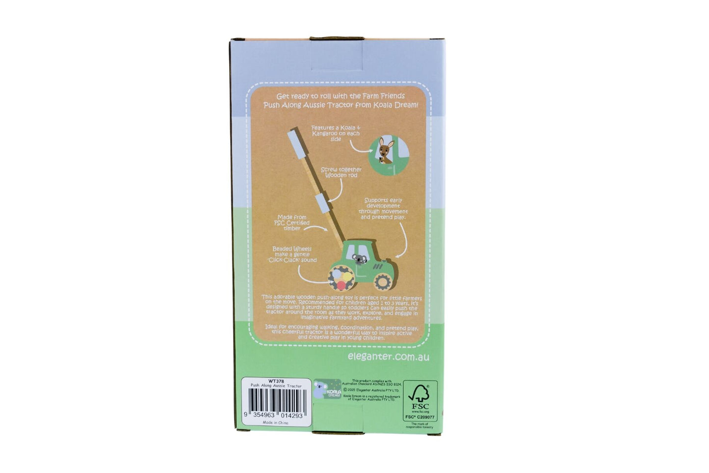 Push Along Tractor Toddler Toy