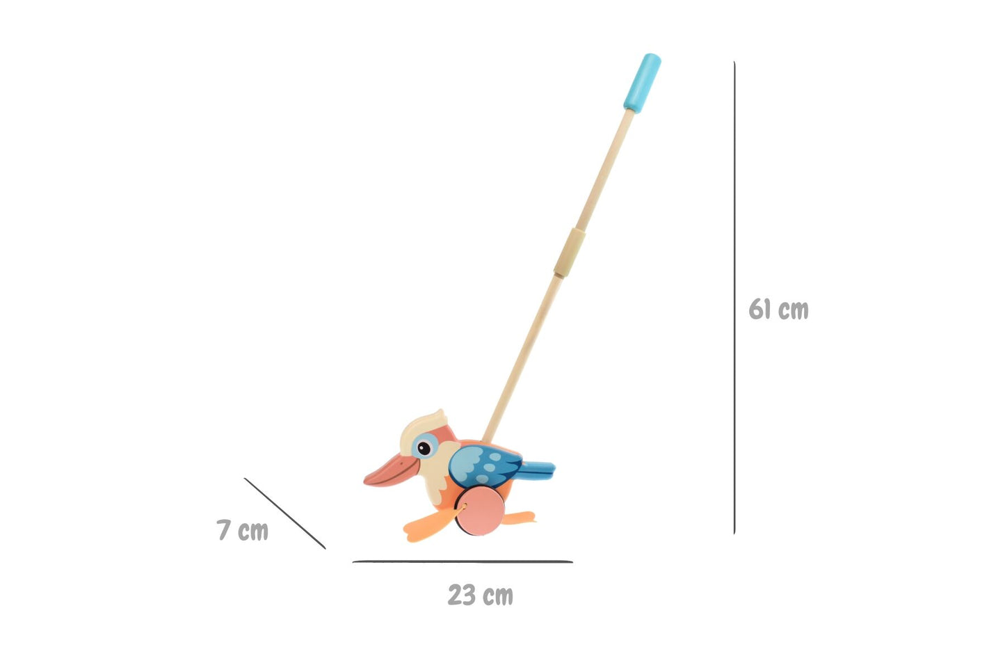 Push Along Kookaburra Toddler Toy