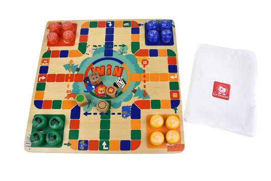 2 in 1 Animal Ludo Family Game