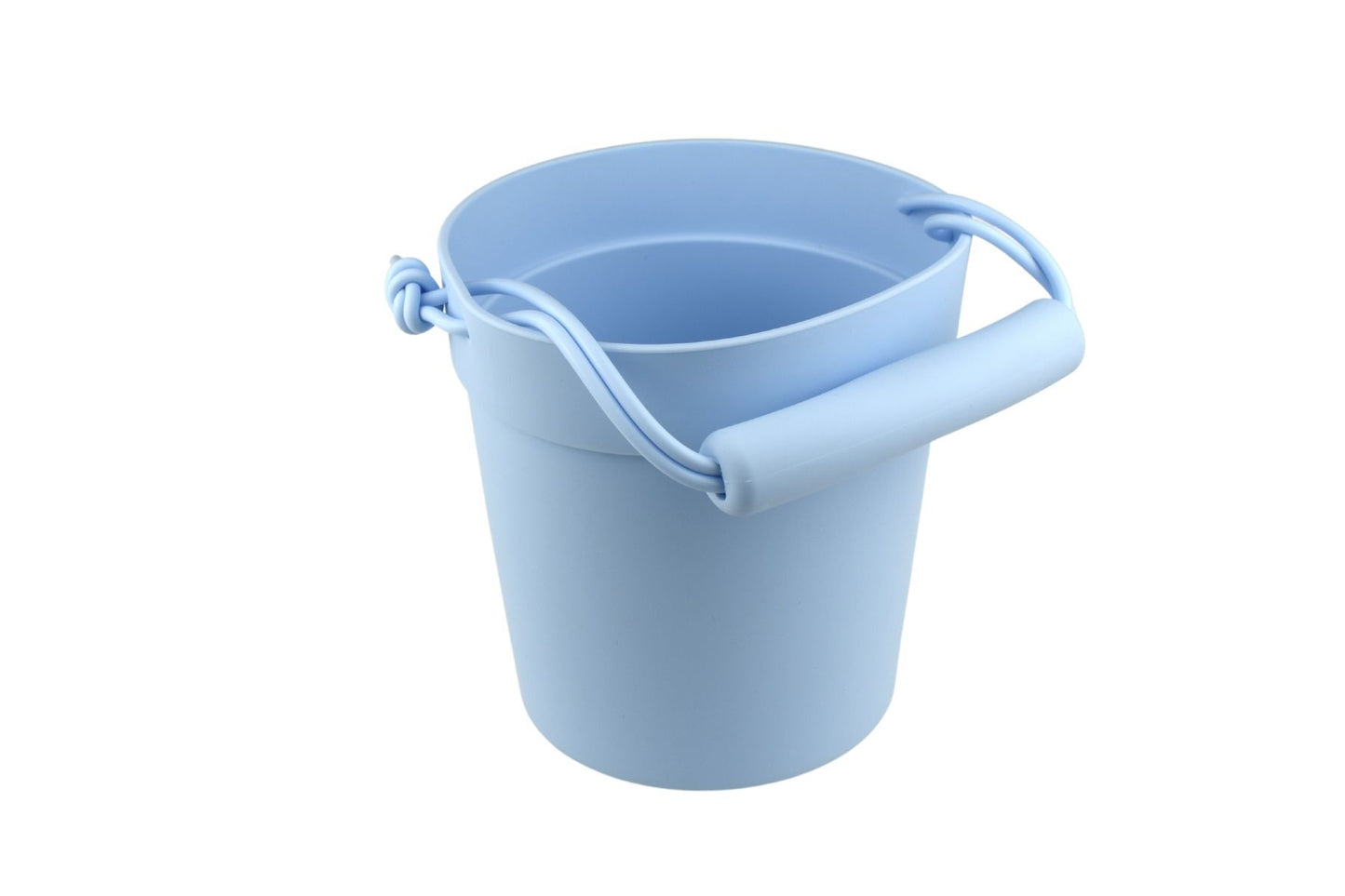 6PC SILICONE BEACH SAND PLAY BUCKET SET - BLUE
