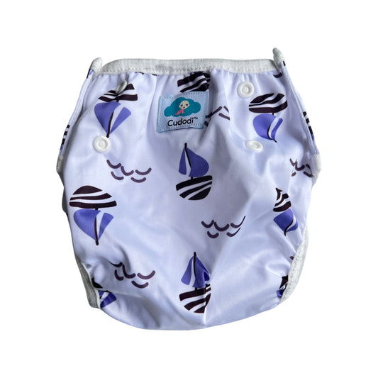 Reusable swim diaper for boys