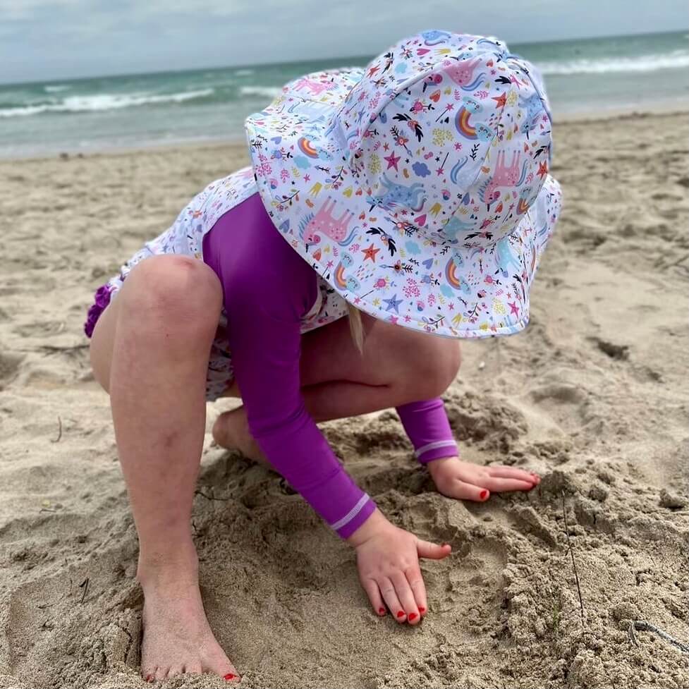Wide Brim Beach hat for girls