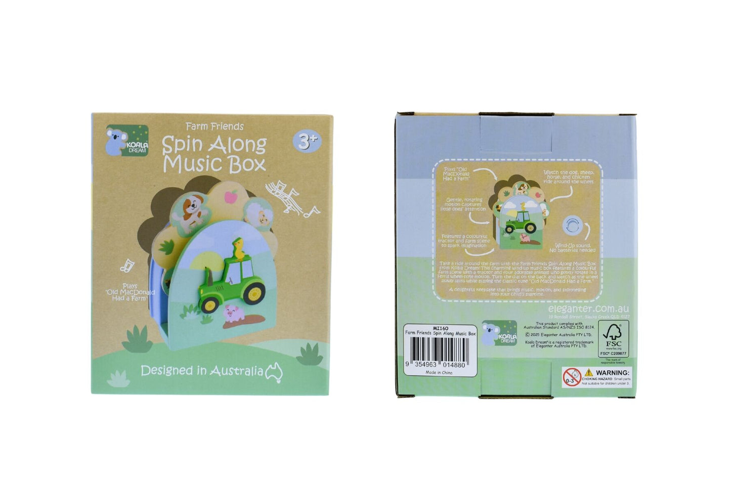 Kids Spin to Sing Music Box - Green