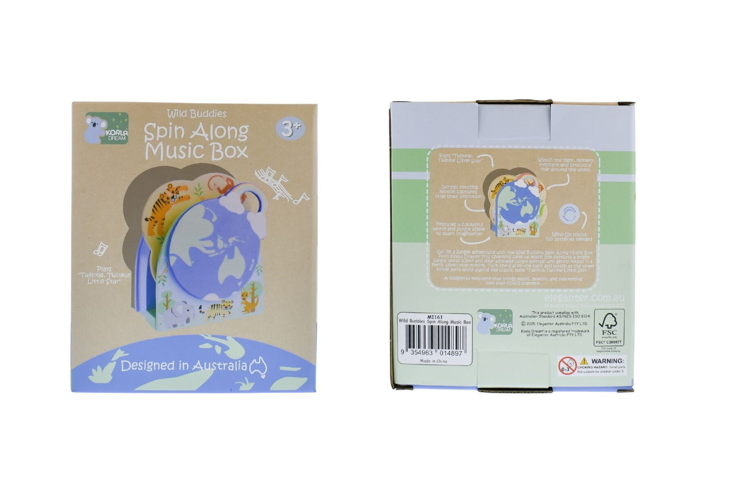 Kids Spin to Sing Music Box - Blue