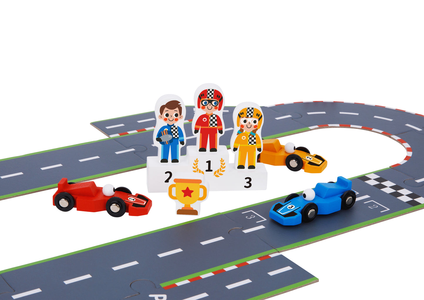Kids Puzzle Play Mat - Formula Racing