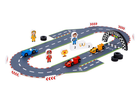 Kids Puzzle Play Mat - Formula Racing