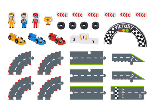 Kids Puzzle Play Mat - Formula Racing