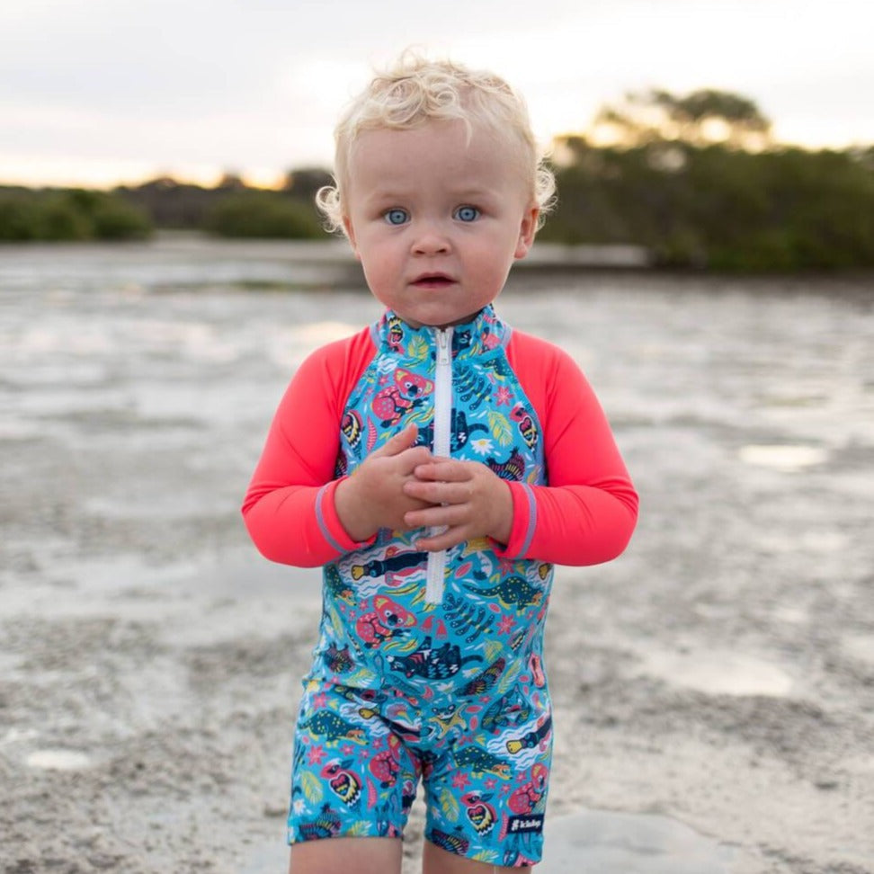 Boys long sleeve rash guard swimwear Australia