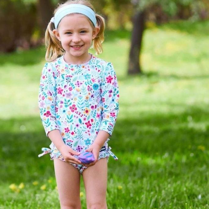 girl swimsuit with snaps