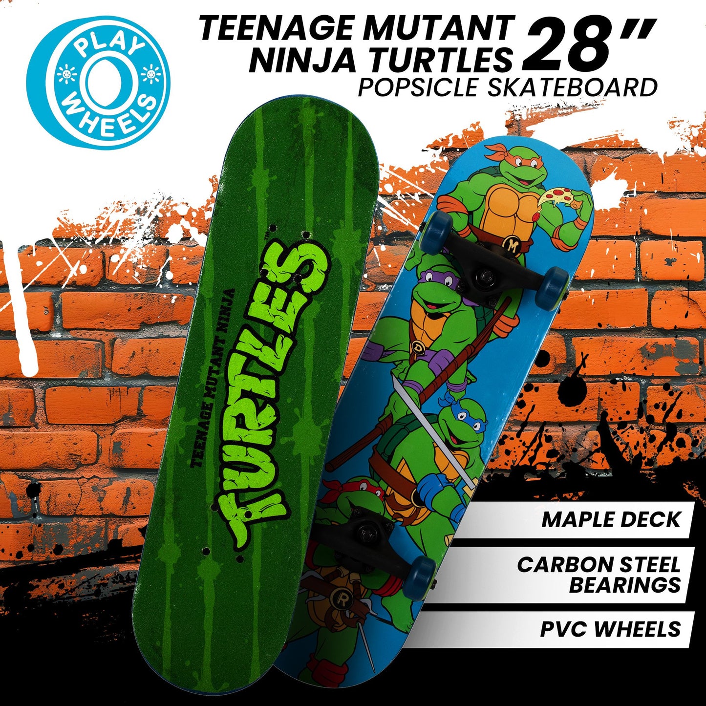 Teenage Mutant Ninja Turtles Turtle Time Popsicle Skateboard