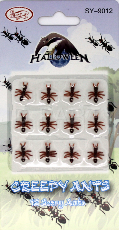 12 Mini Fake Ants Prank Toy