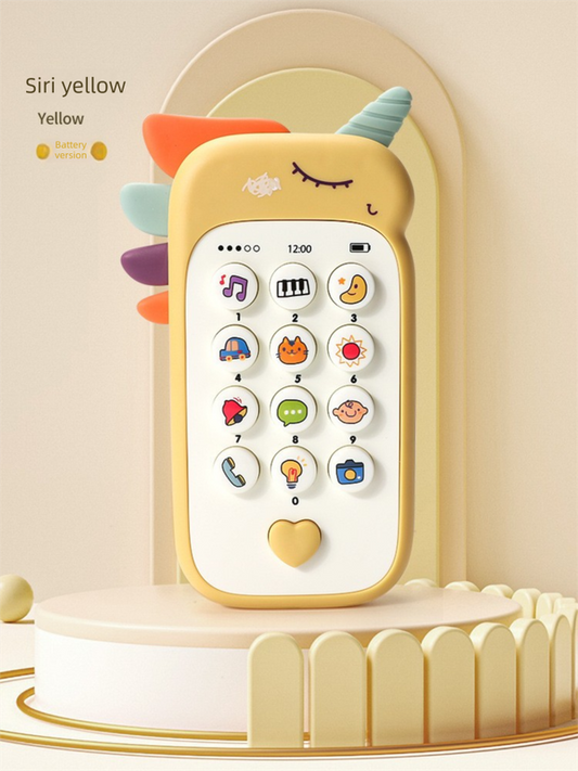 Unicorn Baby Toy Phone - Yellow
