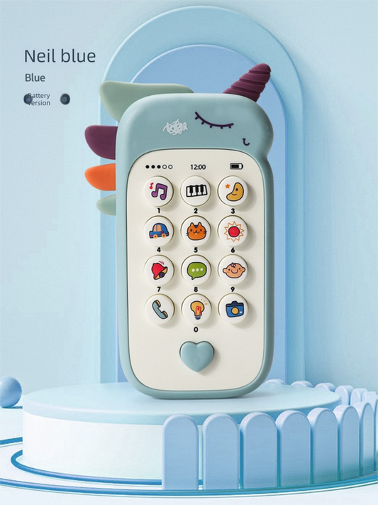 Unicorn Baby Toy Phone - Blue