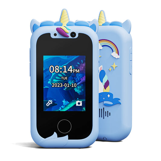Kids Unicorn Smart Phone Toy - Blue