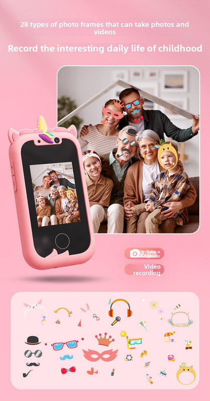 Kids Unicorn Smart Phone Toy - Blue