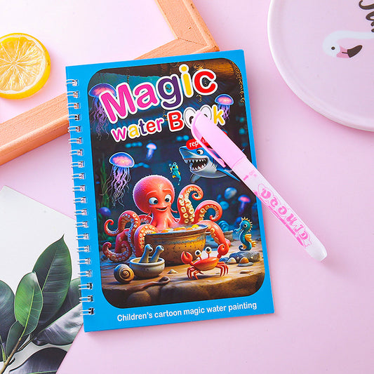 2 PCS Magic Water Colouring Book