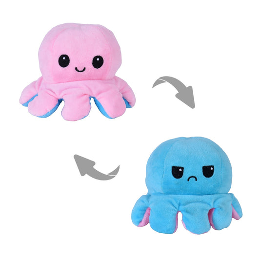 2 Flippy Mood Changing Reversible Octopus Plush Toy