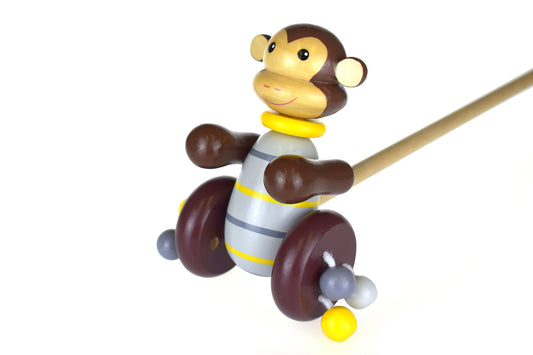 Push Along Monkey Toddler Toy