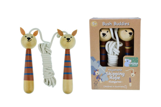 Wooden Skipping Rope - Kangaroo