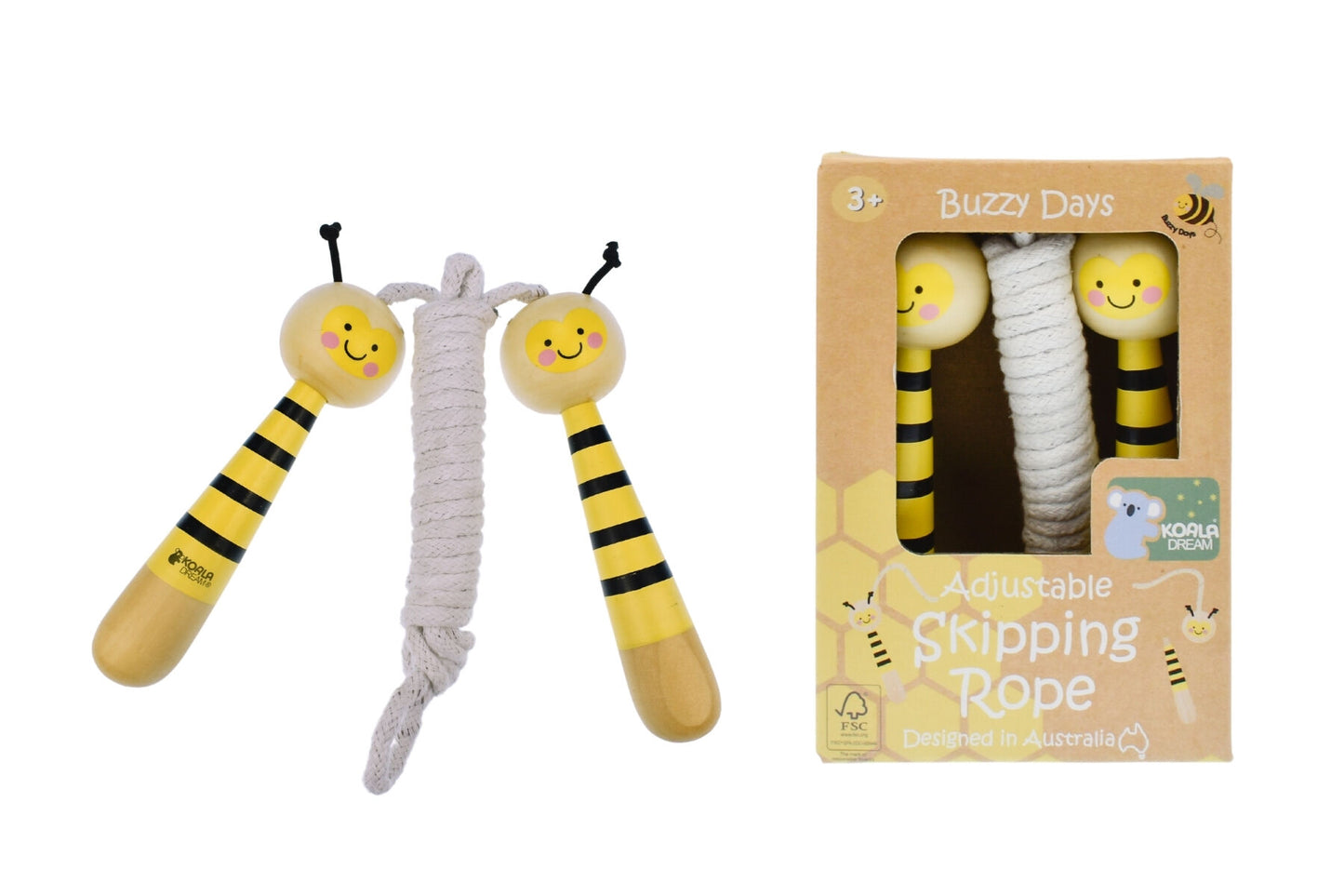 Wooden Skipping Rope - Bee