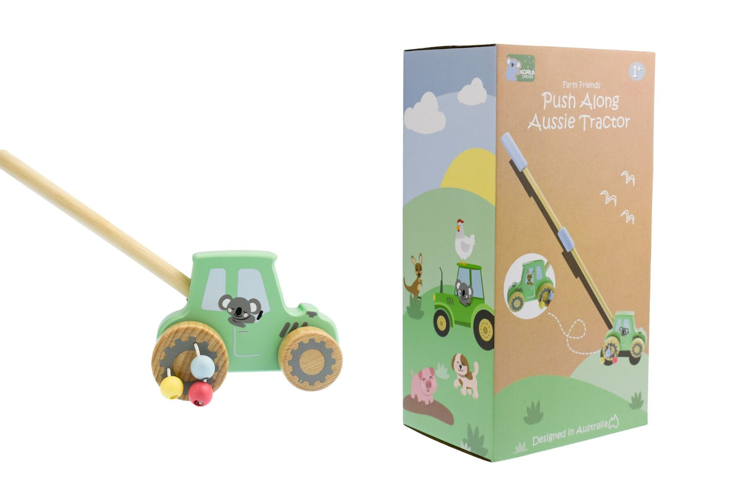 Push Along Tractor Toddler Toy