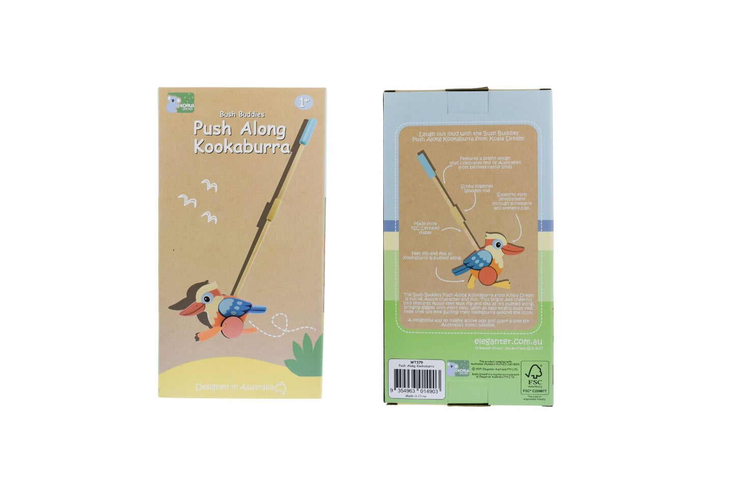 Push Along Kookaburra Toddler Toy