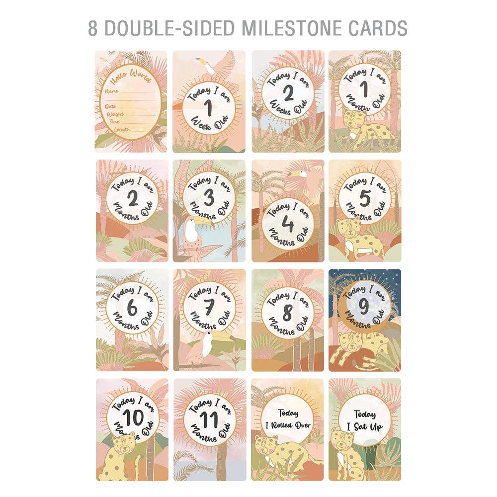 Double-Sided Baby Milestone Cards Australia