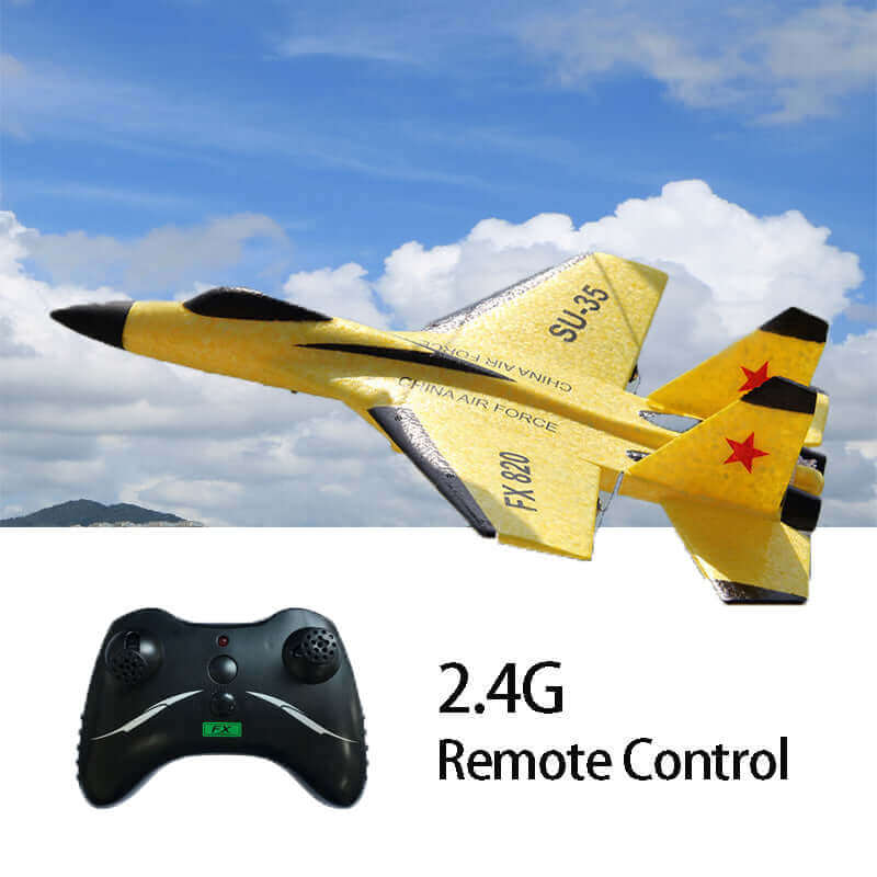 Durable SU-35 remote control airplane for outdoor use